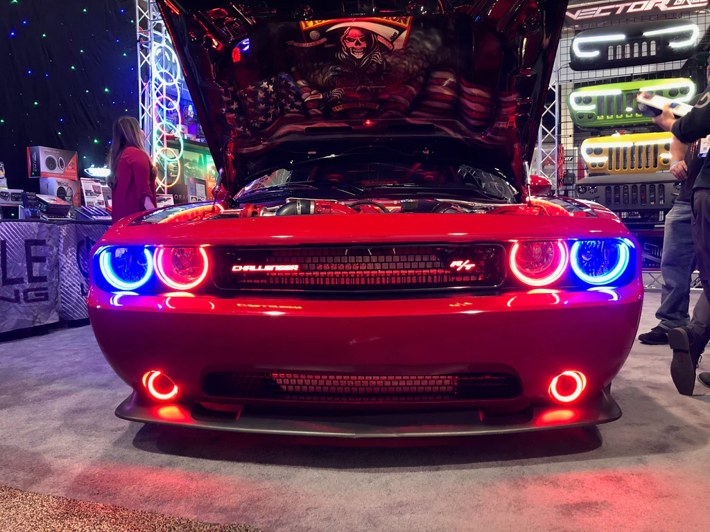 1253-004 - Dodge Challenger 2008-2014 ORACLE LED Waterproof Fog Halo Kit